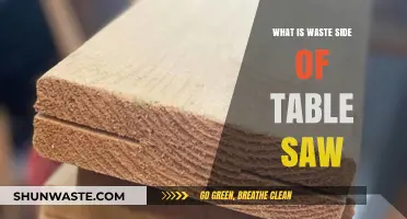 Understanding the Waste Side of a Table Saw: Tips and Safety