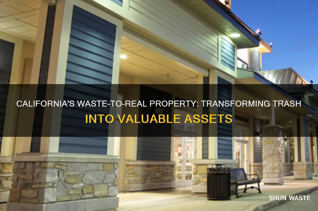 what is waste to real property in california