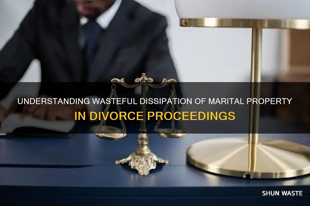 what is wasteful dissipation of marital property