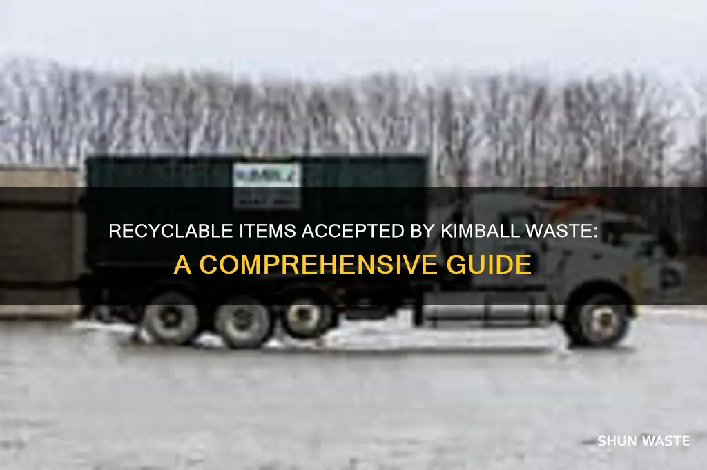 what item are recyclable for kimball waste