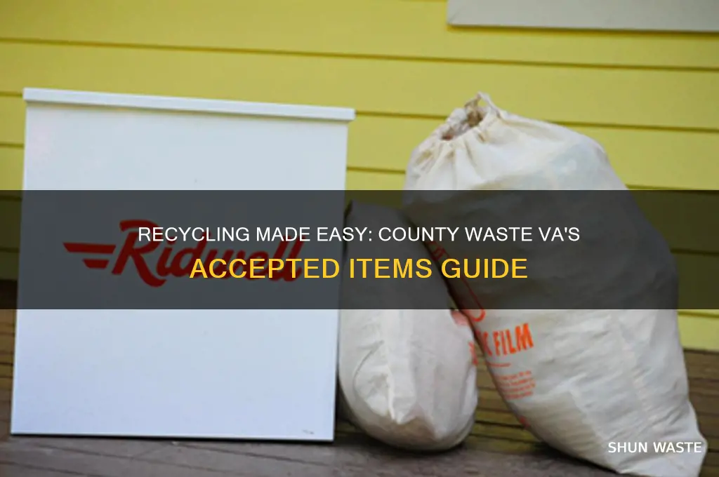 what items ate recyclable with county waste va