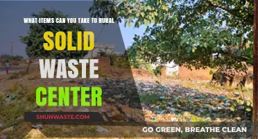 Eco-Friendly Disposal: A Guide to Rural Solid Waste Center Accepted Items