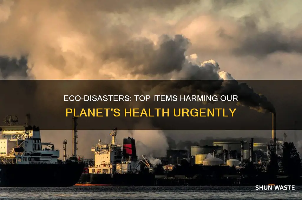 what items have the greatest negative impact on the environment