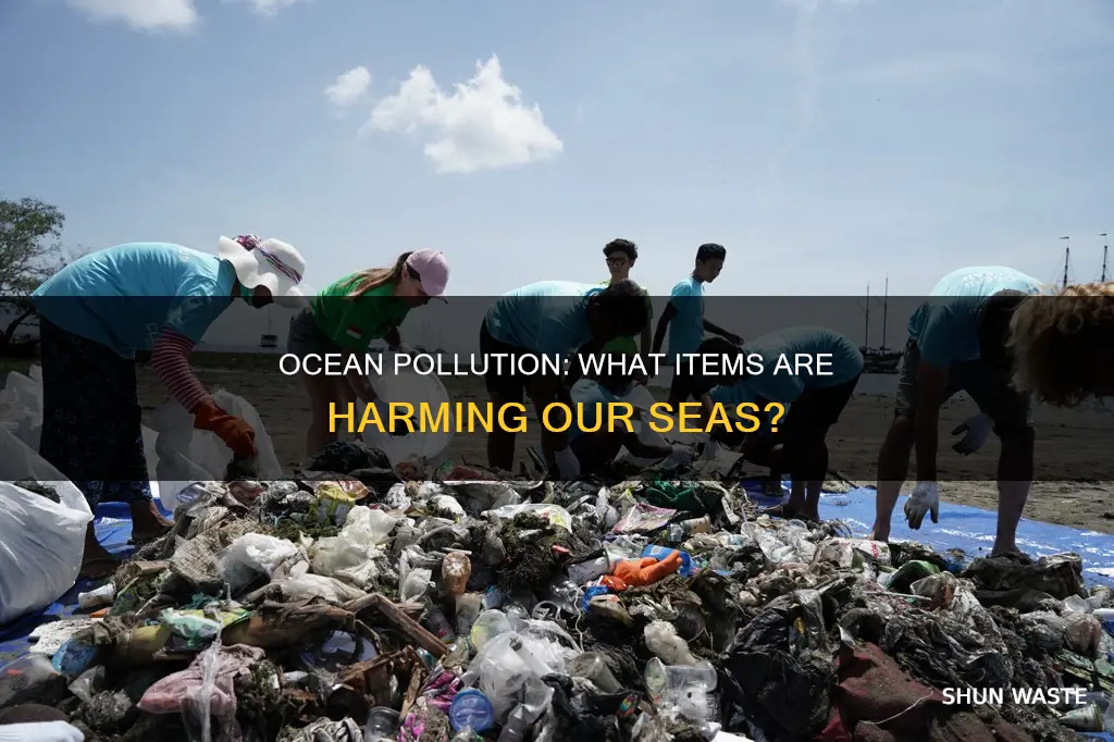what items pollute the ocean
