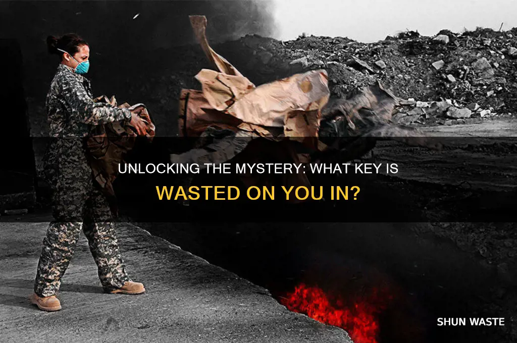what key is wasted on you in