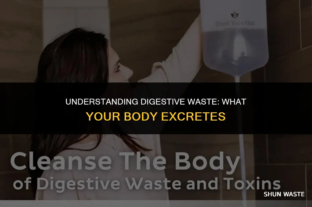 what kind of digested food goes out as waste