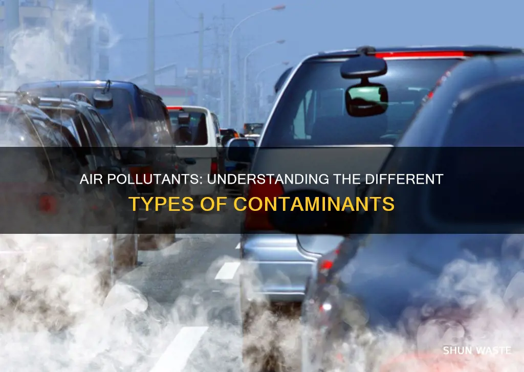 what kind of pollutants are found in the air