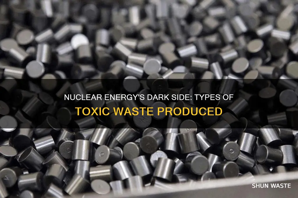 what kind of toxic wastes are produced by nuclear energy