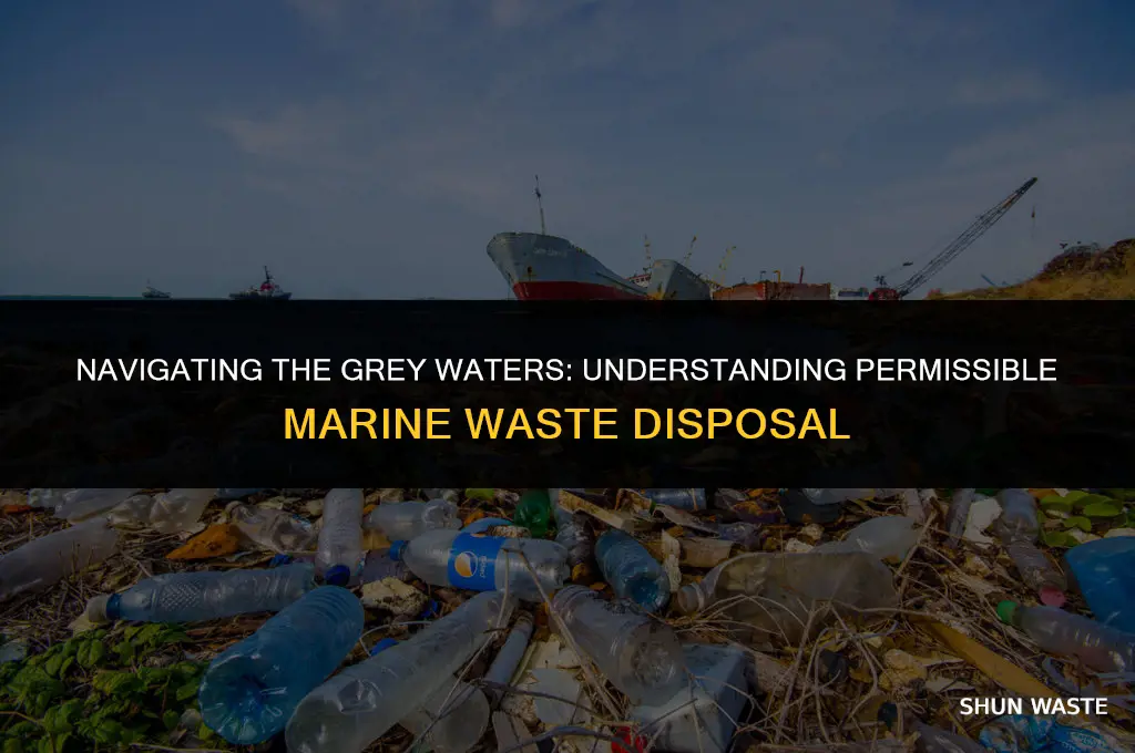 what kind of waste can be dumped at sea
