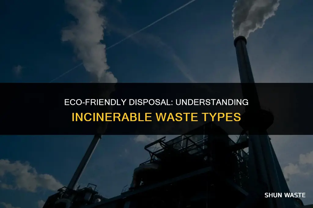 what kind of waste can be incinerated