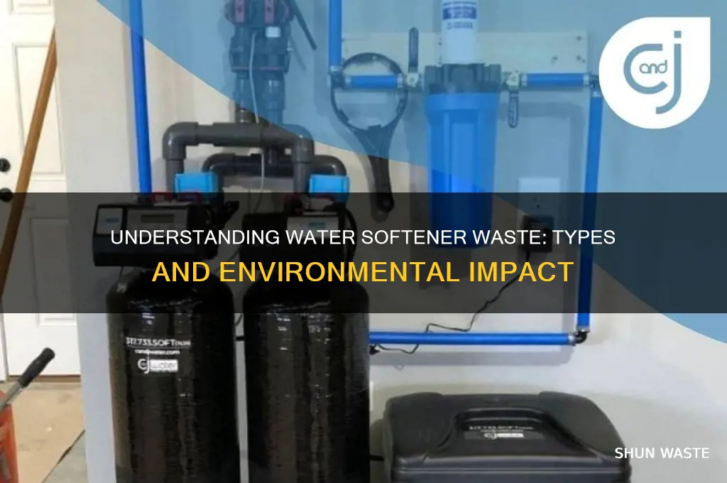 what kind of waste comes out of water softner