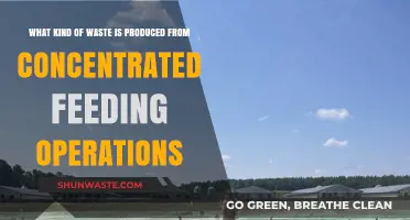 Concentrated Feeding Operations: Types of Waste and Environmental Impact