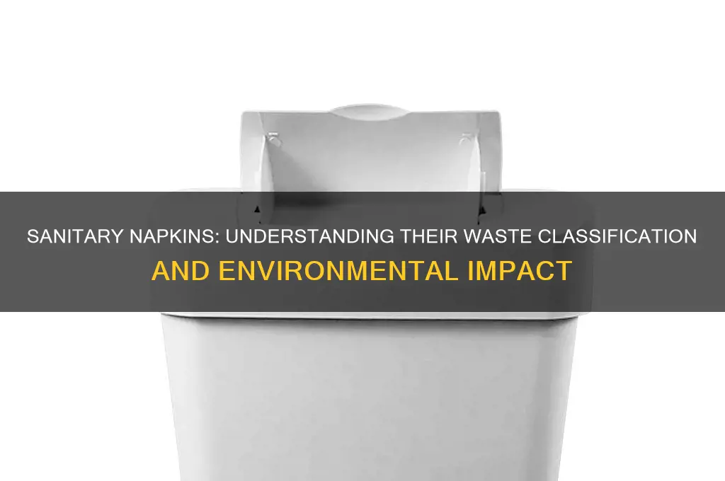 what kind of waste is sanitary napkin