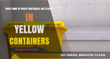 Yellow Containers: Sorting Plastic Waste and Other Recyclables