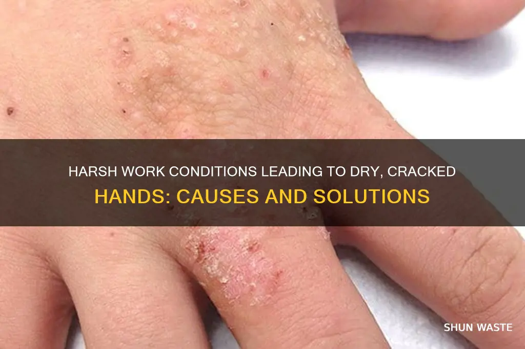 what kind of work environment causes dry cracked hands