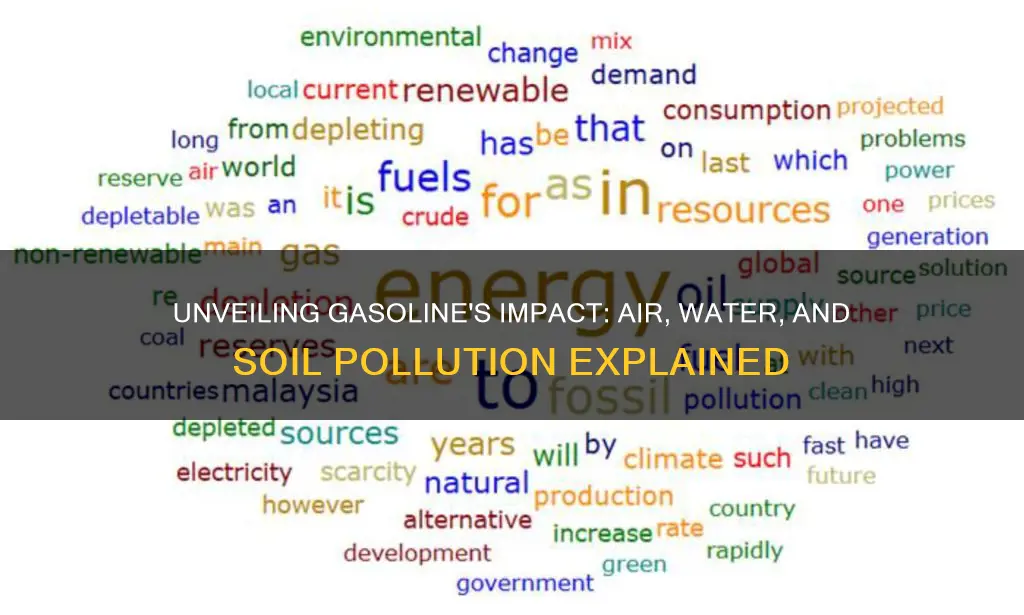 what kinds of pollution does buring gasoline cause