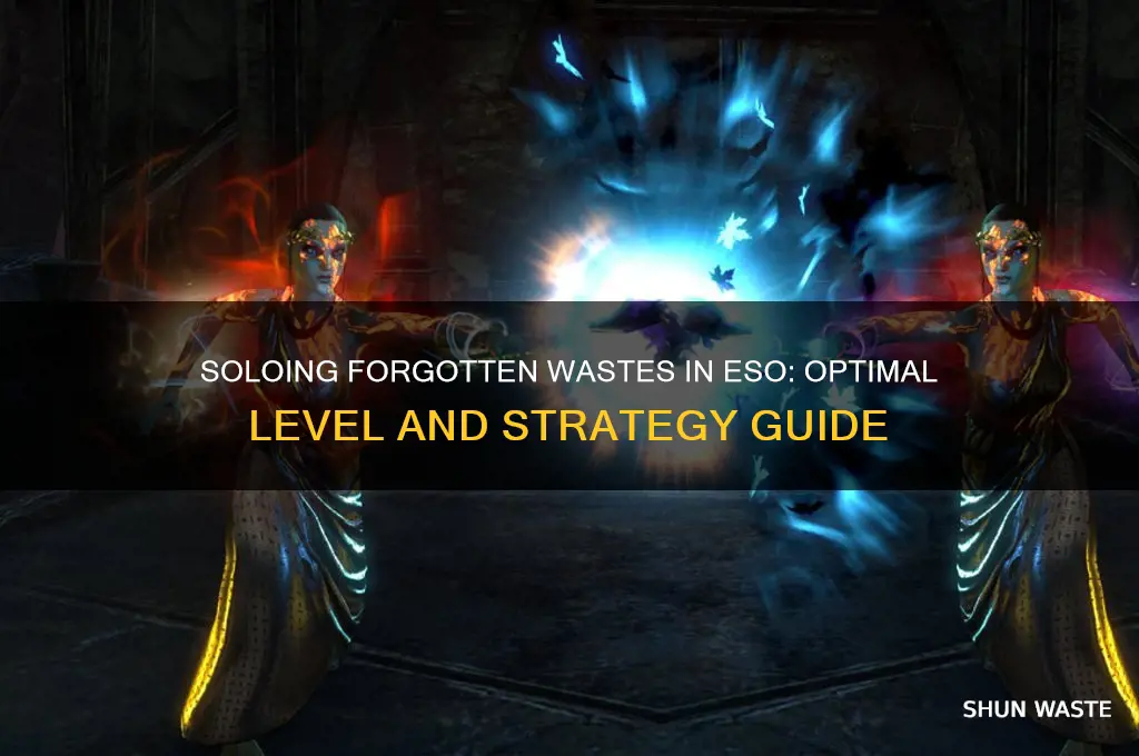 what level to solo forgotten wastes eso