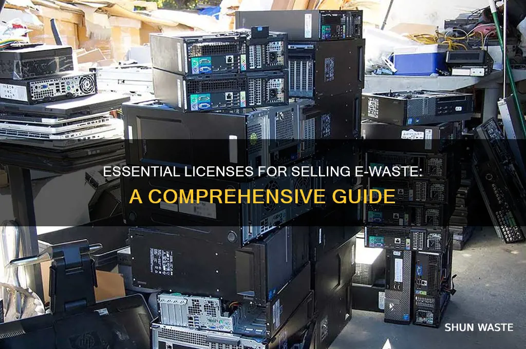what licenses do i need to sell e-waste