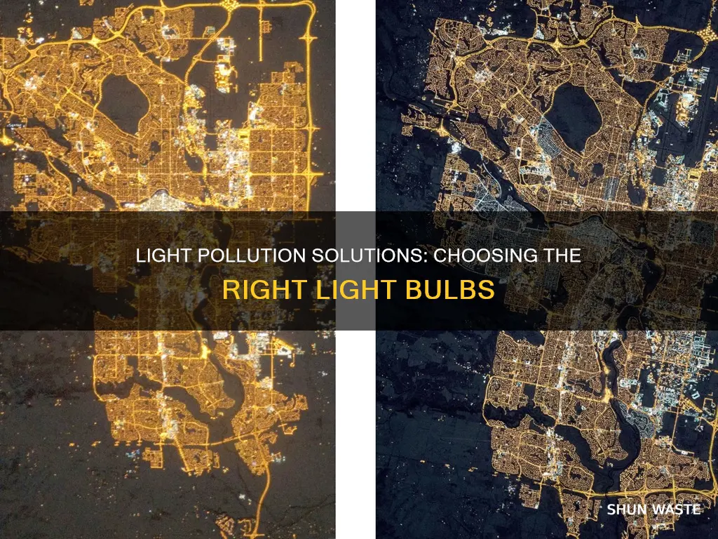 what light bulbs reduce light pollution