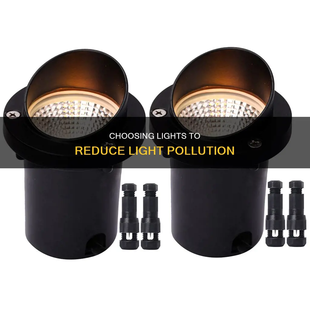 what lights are best for reducing light pollution