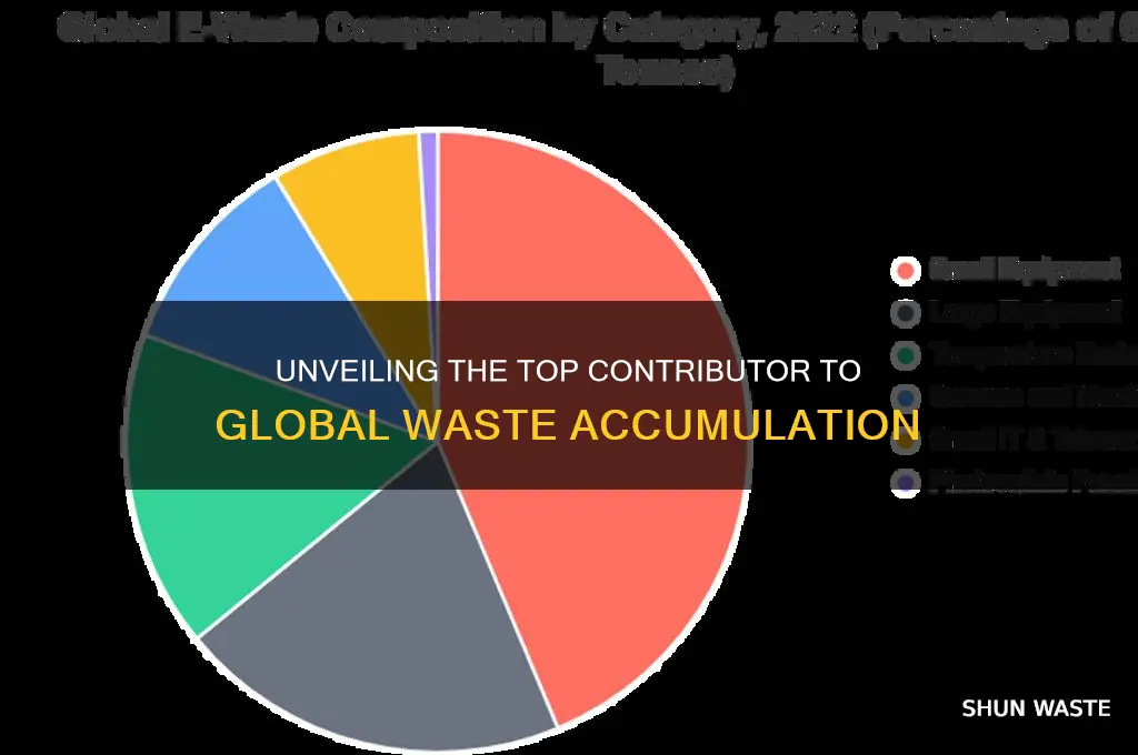 what makes up the larges amount of waste