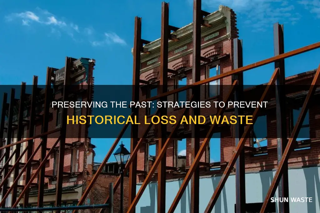 what means to prevent loss or waste in history