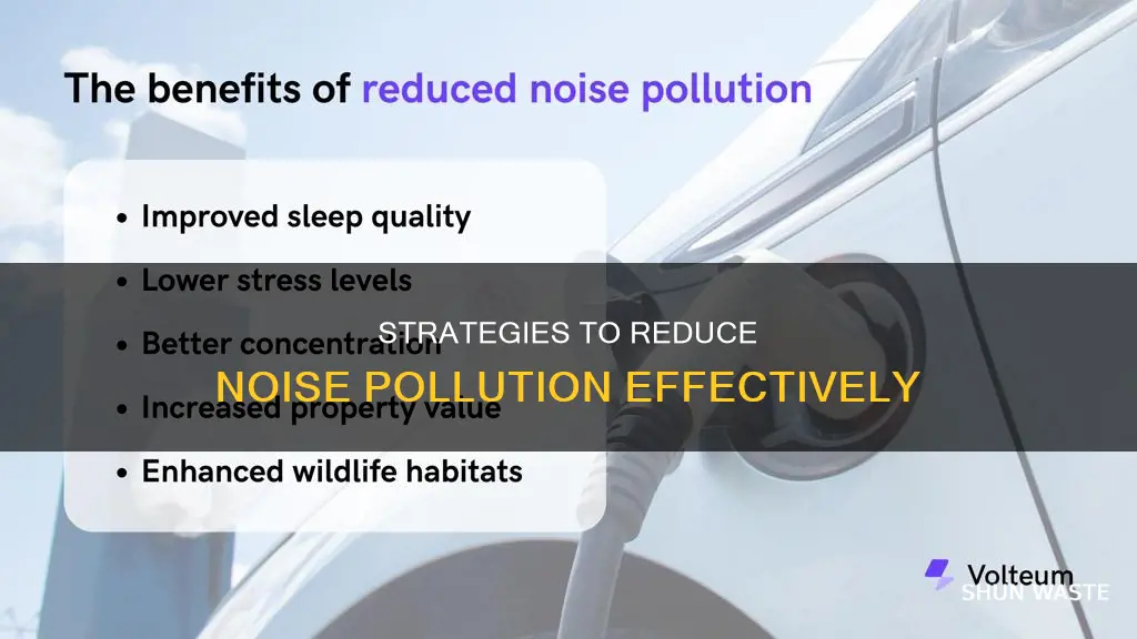what measures will you take to control noise pollution