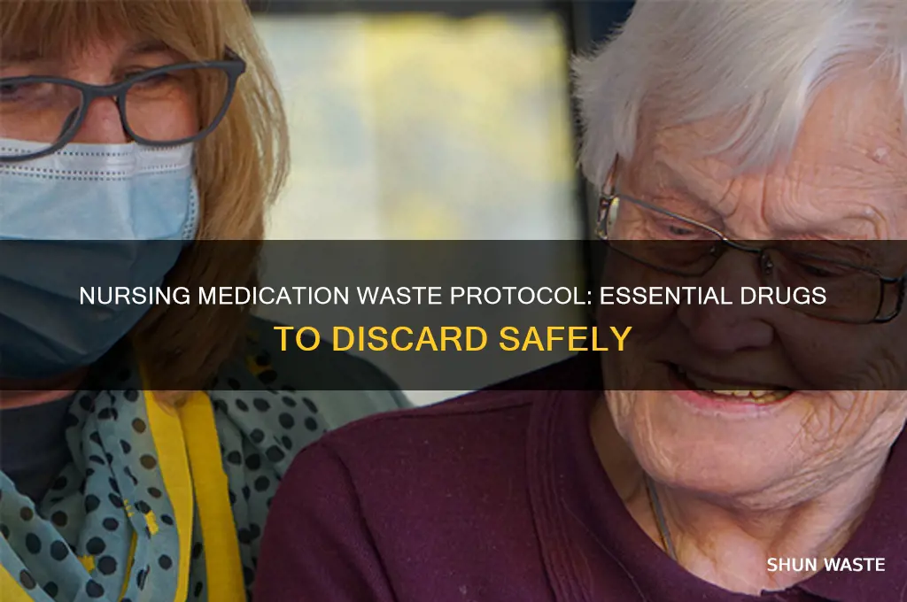 what medications must be wasted while nursing