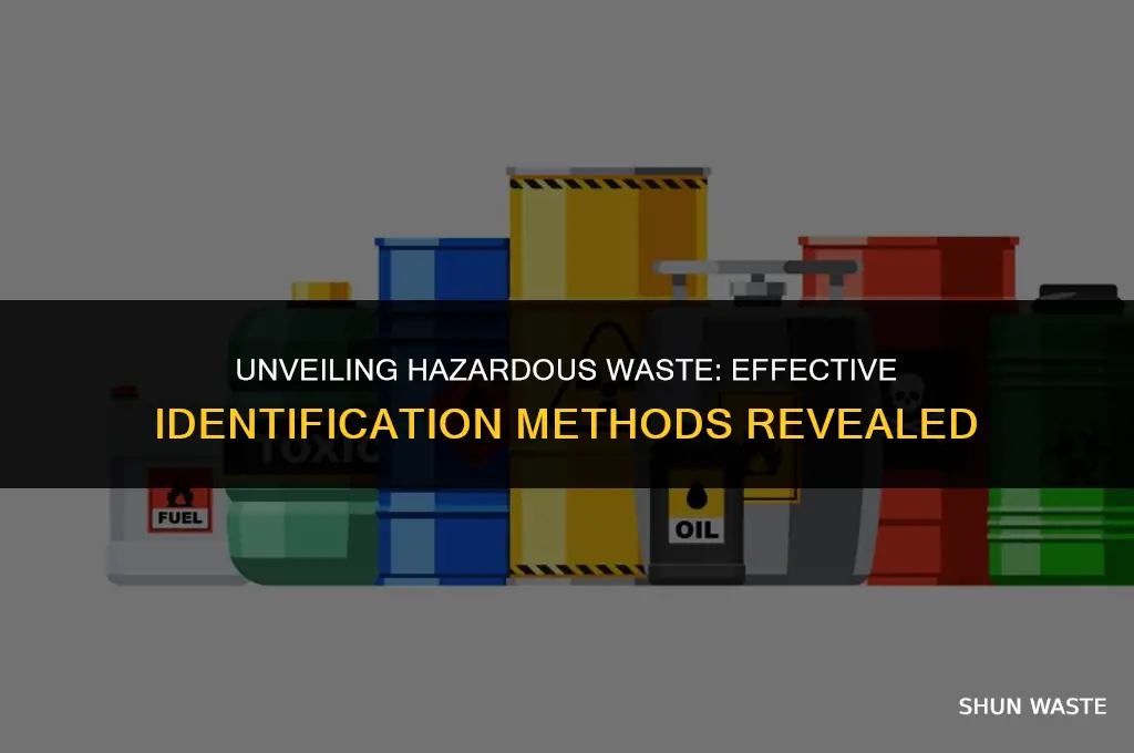 what methods can be used to identify hazardous waste