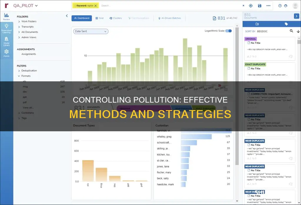 what methods help control pollution at source