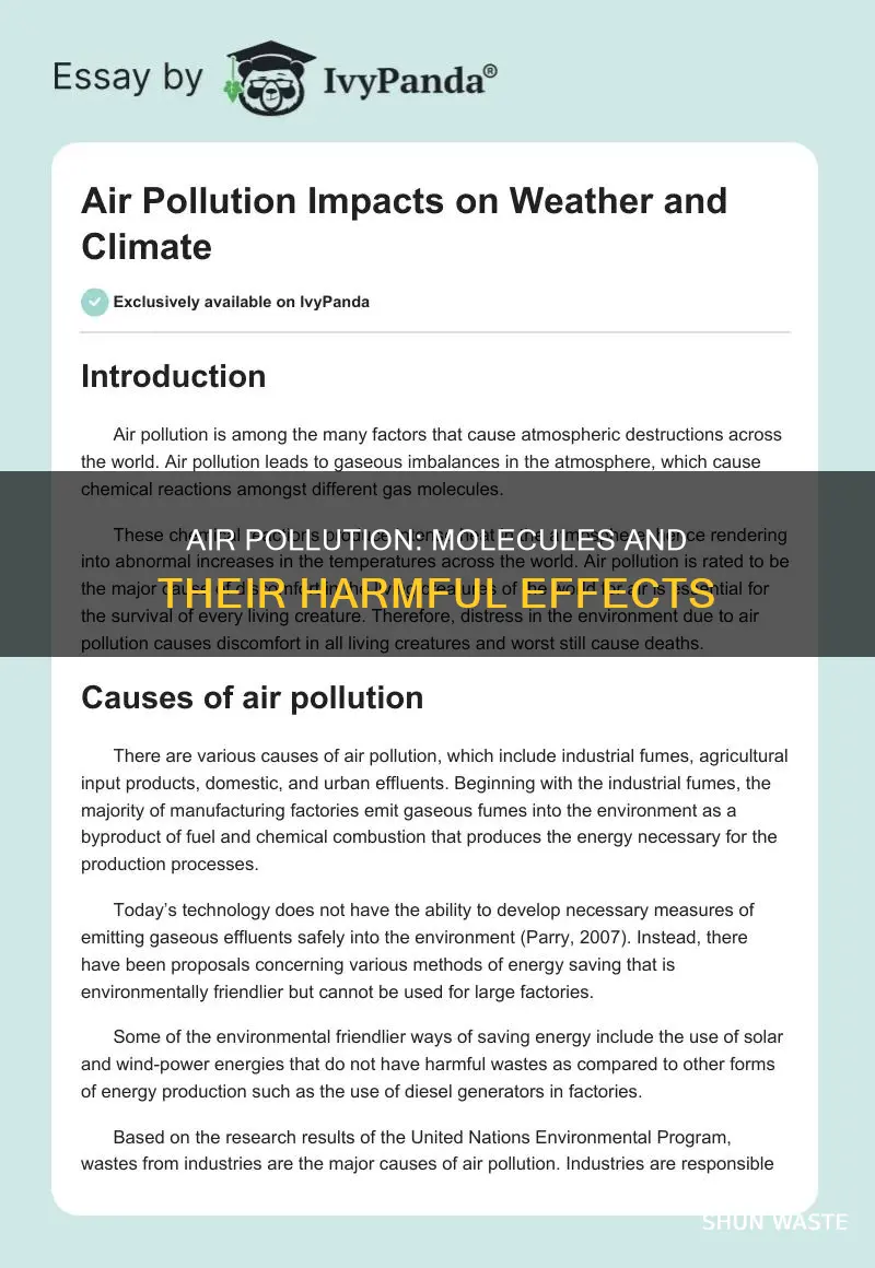 what molecules are responsible for air pollution