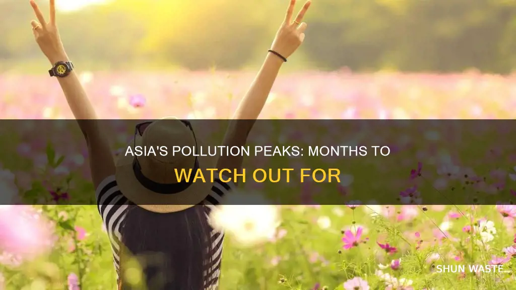 what months are worst for pollution in asia