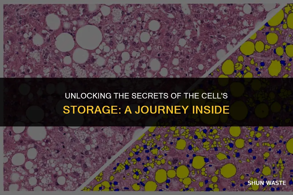 what part of the cell holds food water and waste