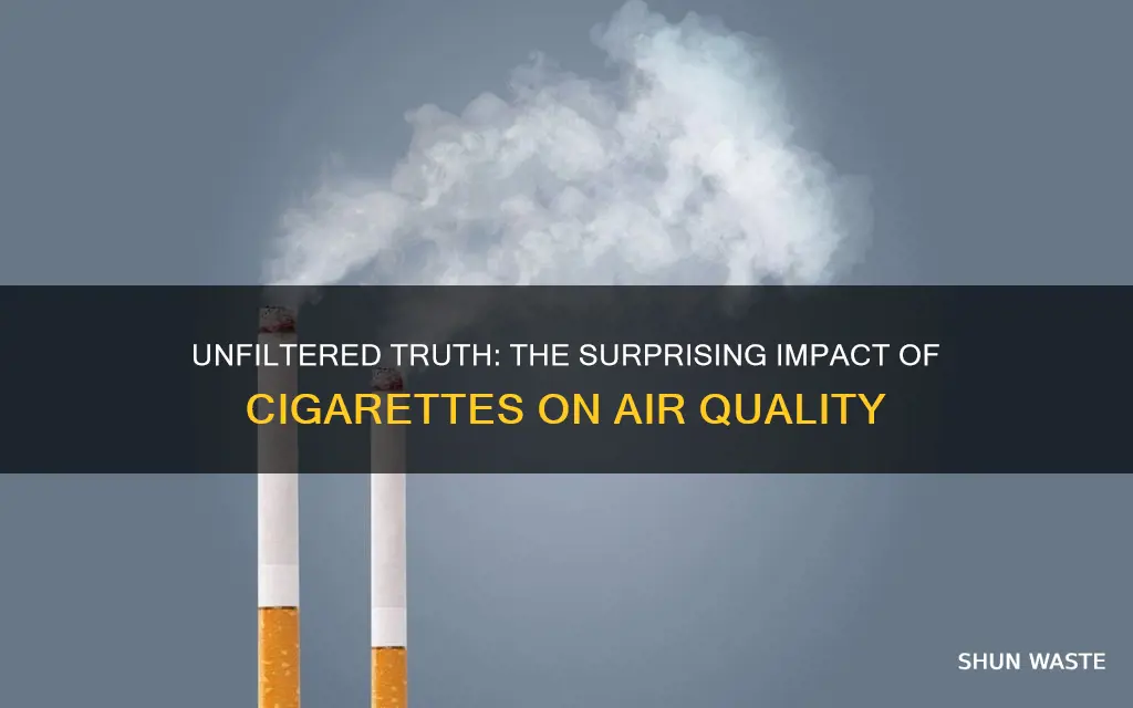 what percent of air pollution is caused by cigarettes