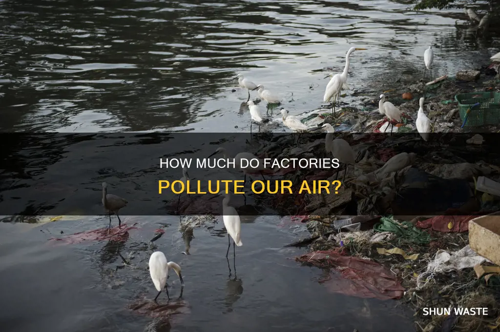 what percent of air pollution is caused by factories