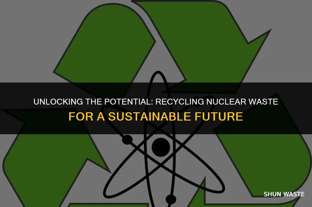 what percent of nuclear waste can be recycled