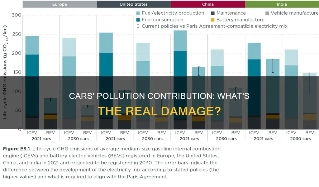 what percent of pollution do cars cuase