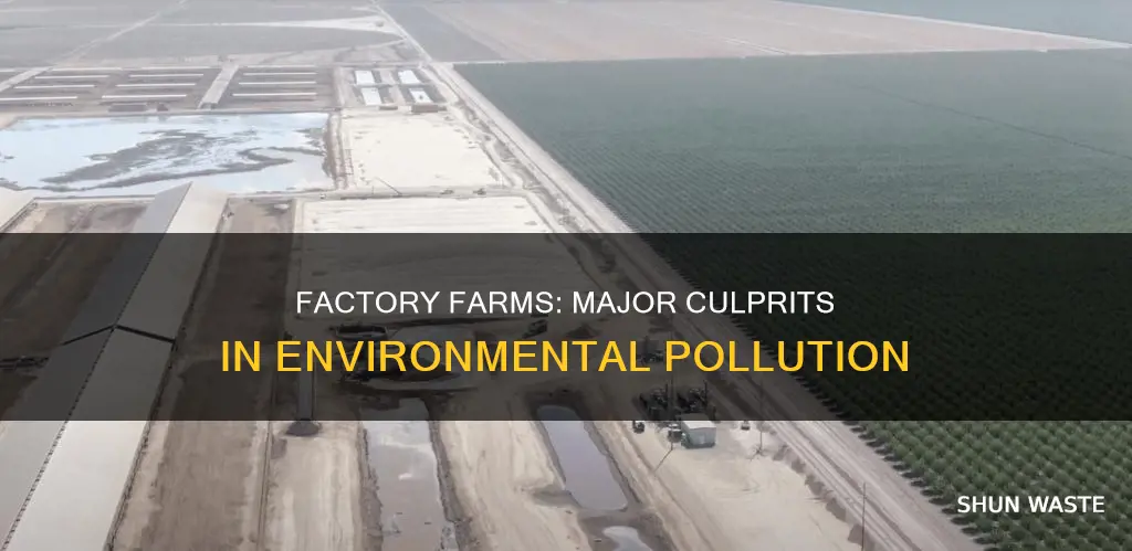 what percent of pollution is factory farms