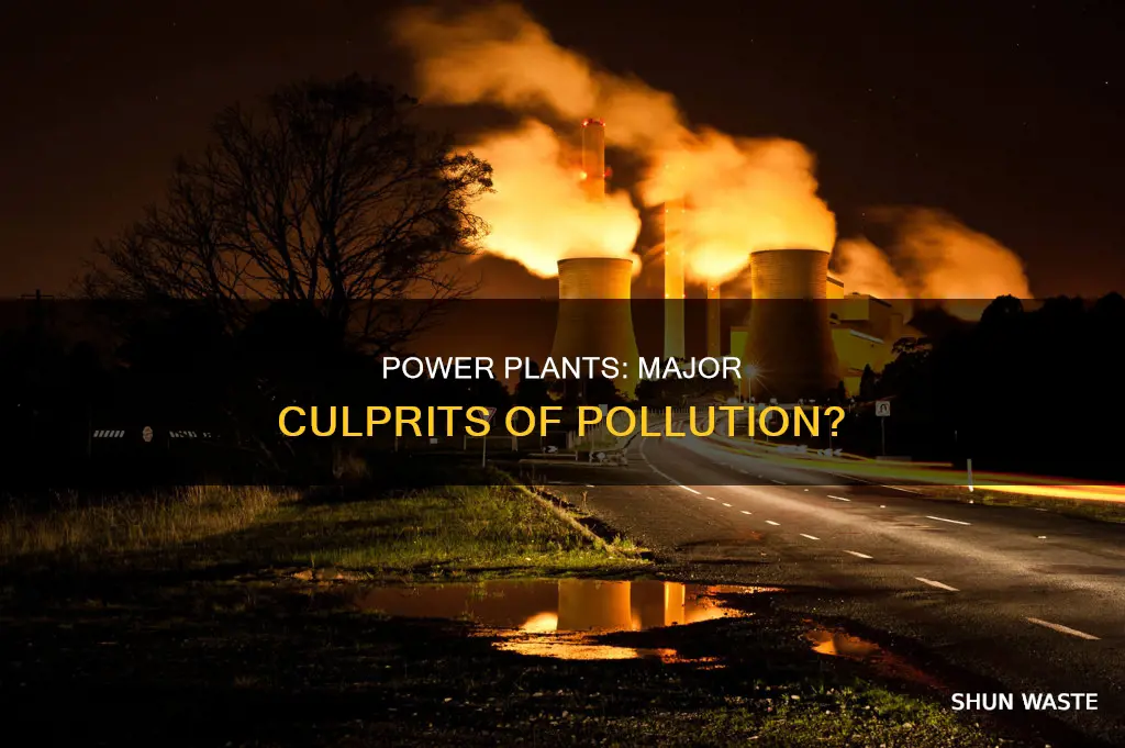 what percent of pollution is power plants