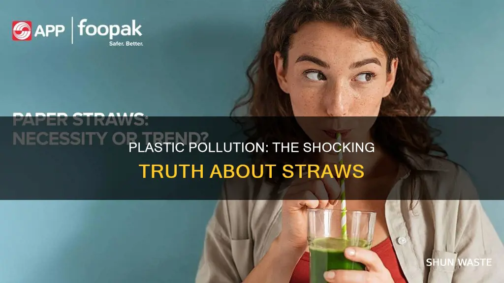 what percentage of atraws make up plastic pollution
