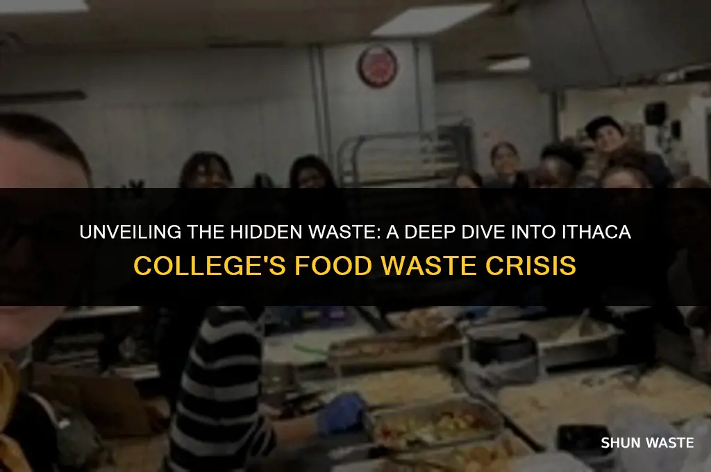what percentage of food is wasted at ithaca college