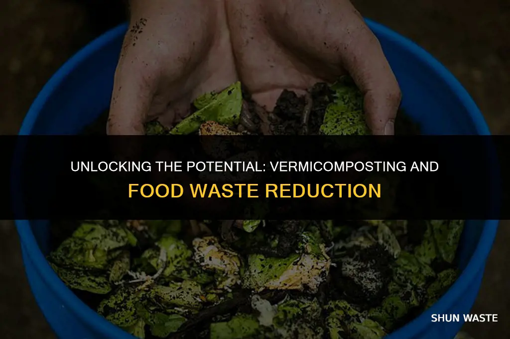 what percentage of food waste is vermicompostable