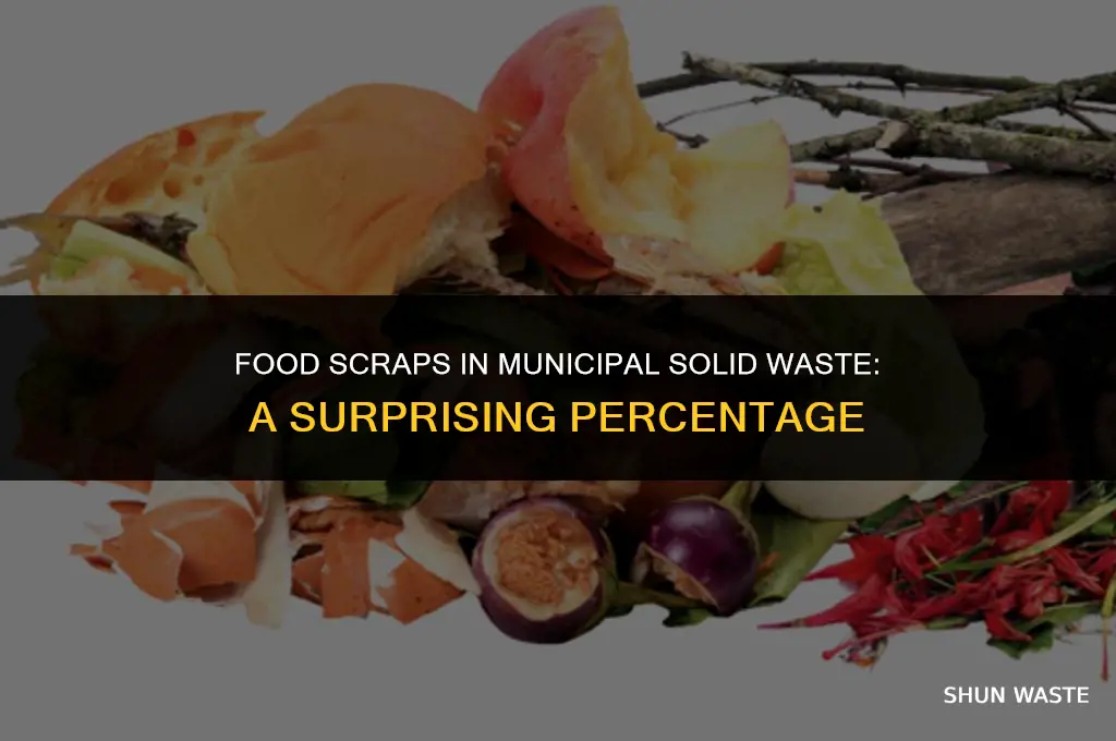 what percentage of municipal solid waste is food scraps