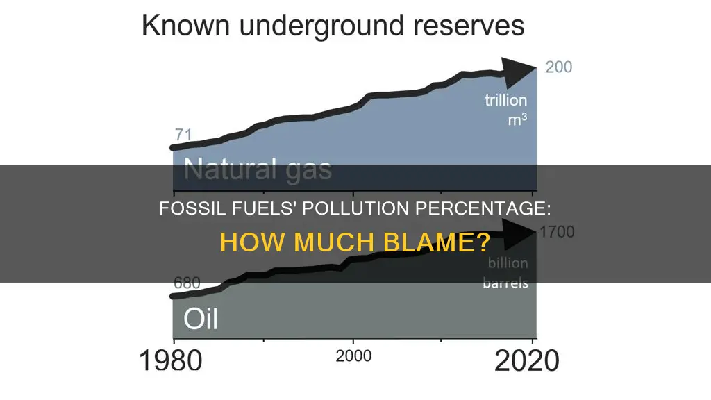 what percentage of pollution is due to fossil fuels