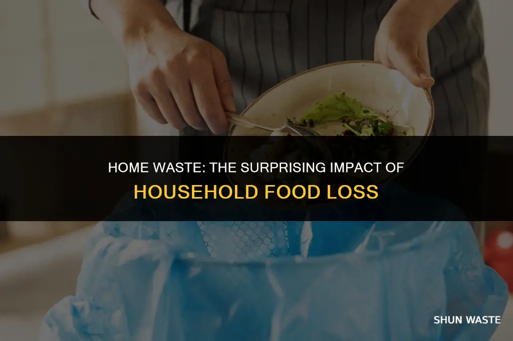 what percentage of wasted food comes from homes