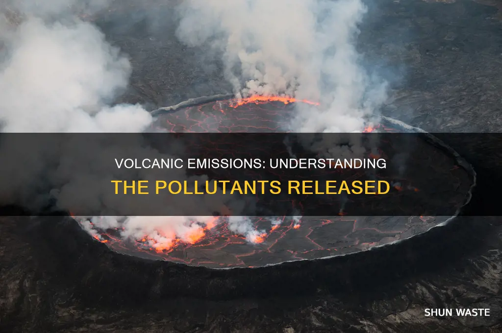 what pollutant is released from volcanoes