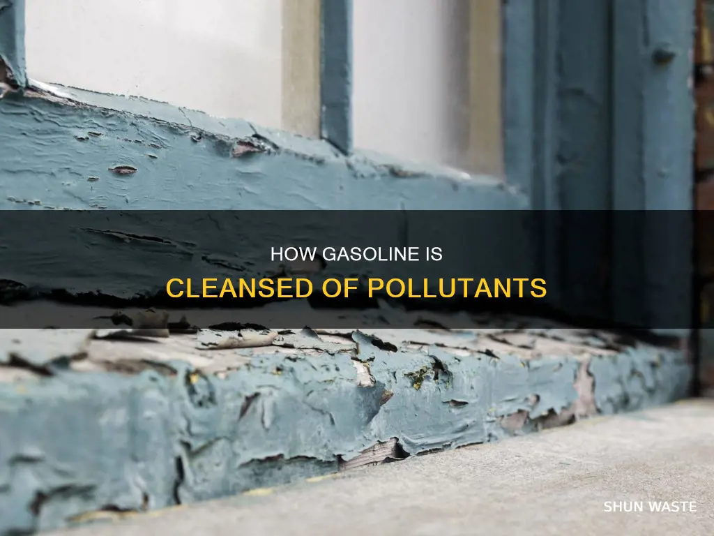 what pollutant is removed from gasoline