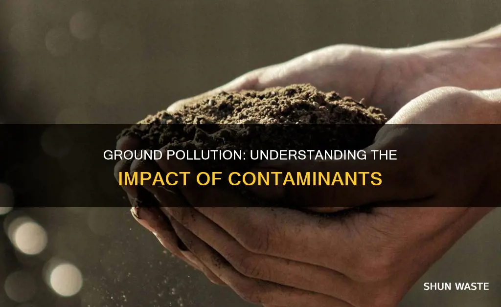 what pollutants affects the ground