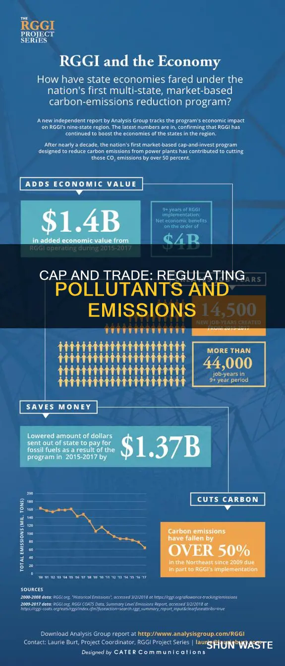 what pollutants does cap and trade emissions trading policy regulate