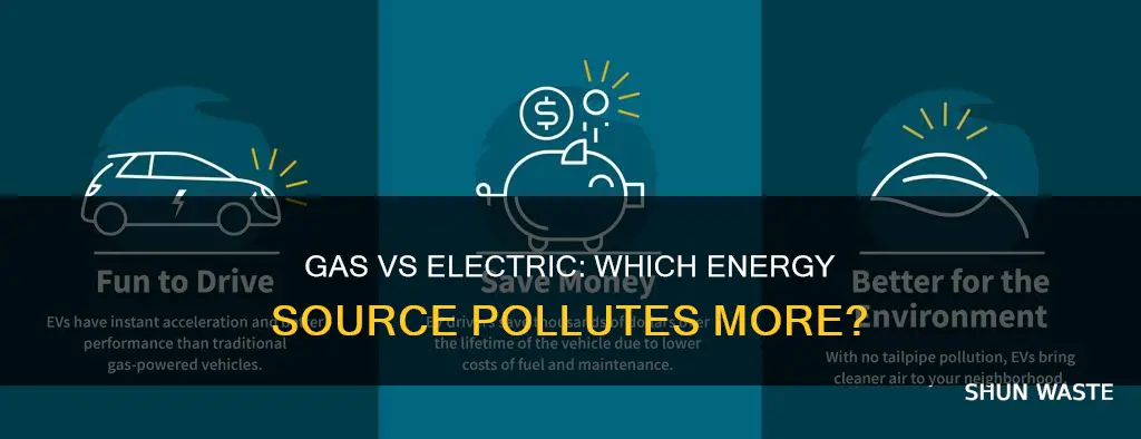what pollutes more gas or electric